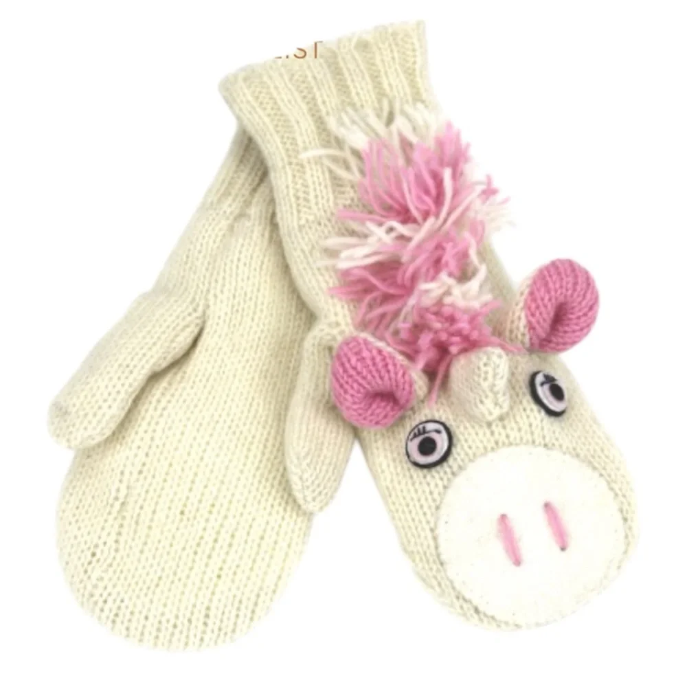❗️NWT❗️FLEECE LINED KNIT UNICORN MITTENS WOMEN OR KIDS